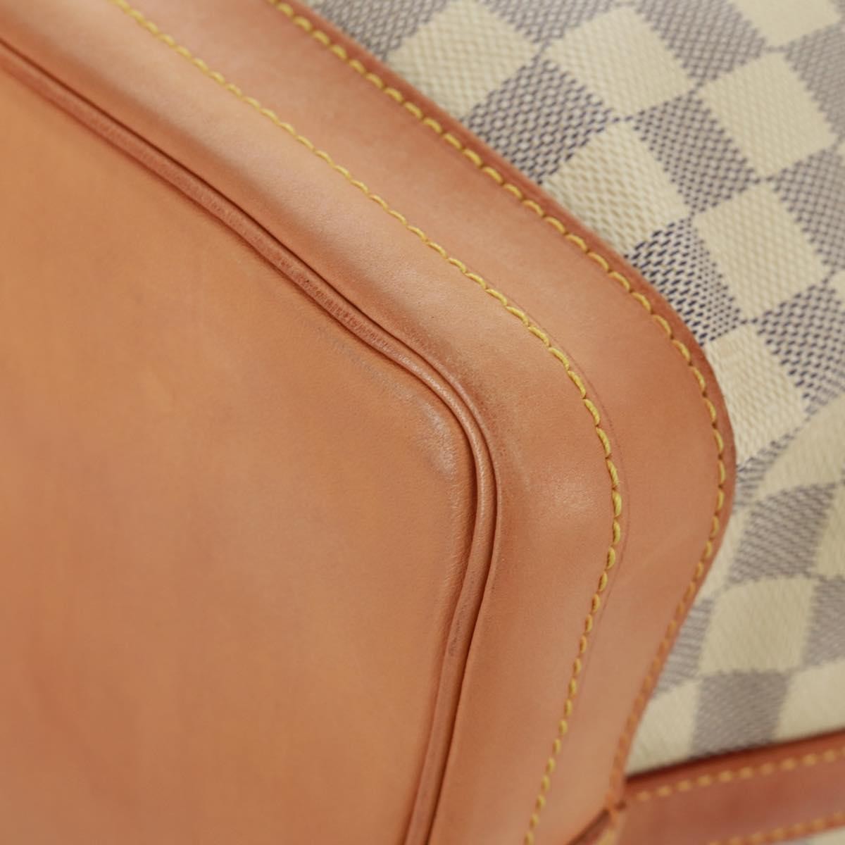 Louis Vuitton Noe Handbag Damier Beige Canvas Shoulder Bag Bag (Pre-Owned)