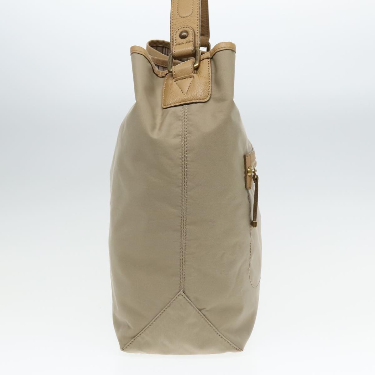 Burberry Blue Label Shoulder Bag Nylon Beige Nylon Shoulder Bag Bag (Pre-Owned)