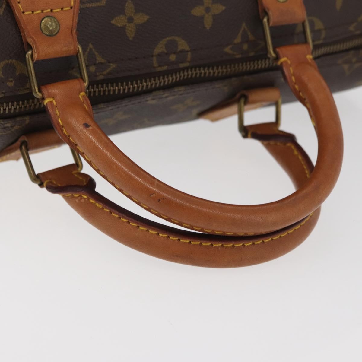 Louis Vuitton Speedy Handbag Monogram Canvas Brown Canvas Handbag (Pre-Owned)