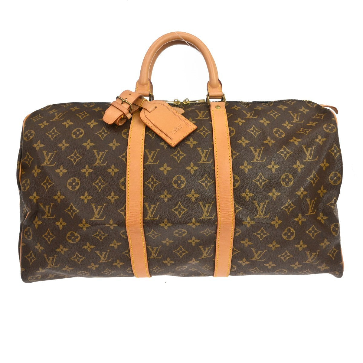Louis Vuitton Keepall Bag Monogram Canvas Brown Canvas Travel Bag Bag (Pre-Owned)