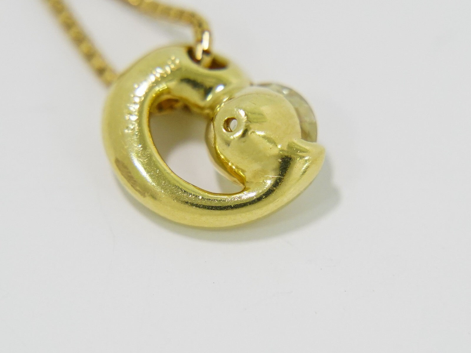 Tiffany & Co. Heart Pendant Necklace 18K Yellow Gold With Diamonds Gold Yellow_Gold Necklace Jewelry (Pre-Owned)