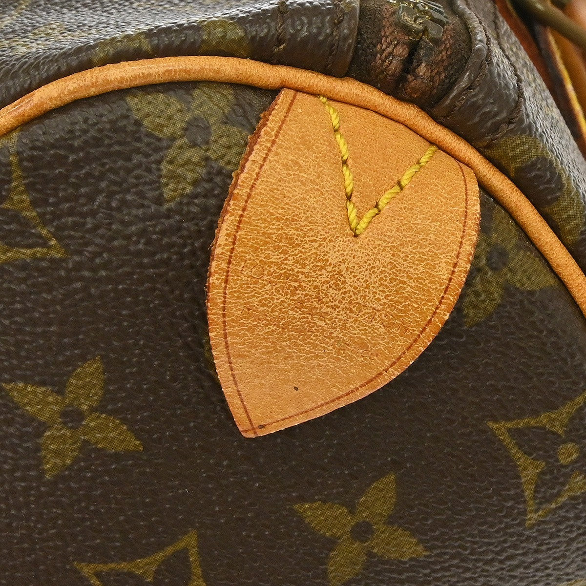 Louis Vuitton Speedy Handbag Monogram Canvas Brown Canvas Handbag (Pre-Owned)
