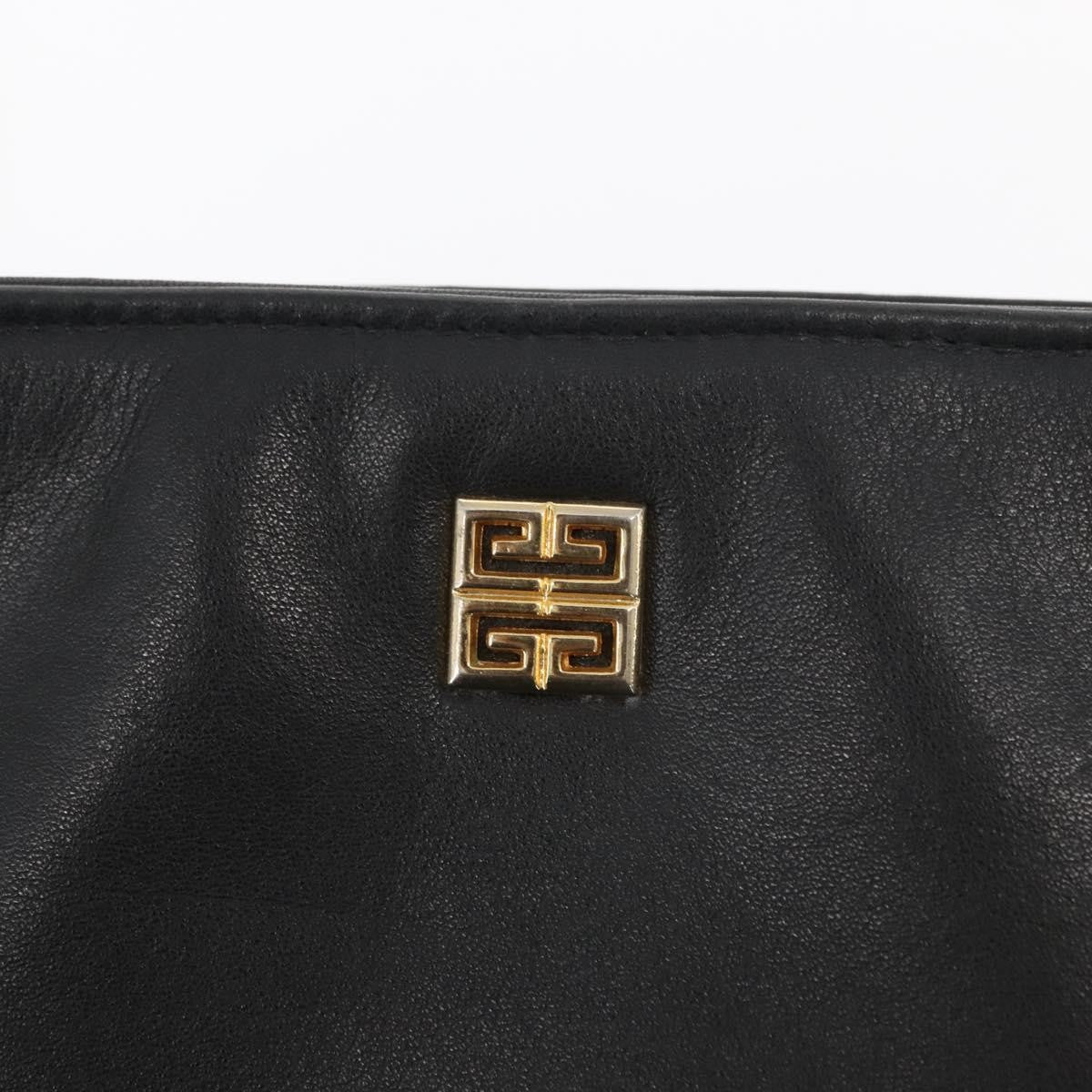Givenchy Vintage 4G Shoulder Bag Leather Black Leather Shoulder Bag Bag (Pre-Owned)