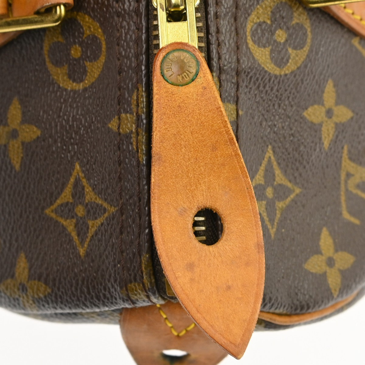 Louis Vuitton Speedy Handbag Monogram Canvas Brown Canvas Handbag (Pre-Owned)