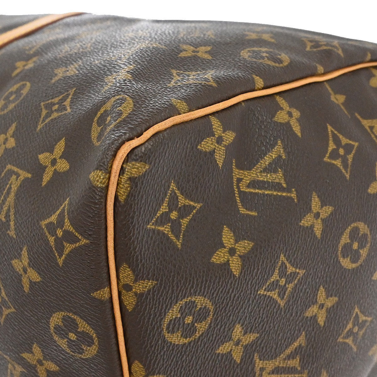 Louis Vuitton Keepall Bag Monogram Canvas Brown Canvas Travel Bag Bag (Pre-Owned)