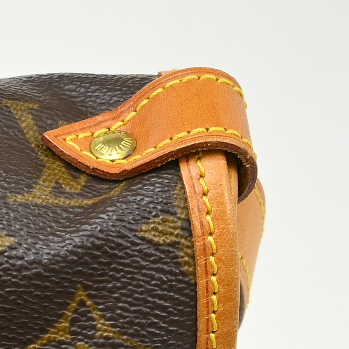 Louis Vuitton Saumur Handbag Monogram Canvas Brown Canvas Shoulder Bag Bag (Pre-Owned)