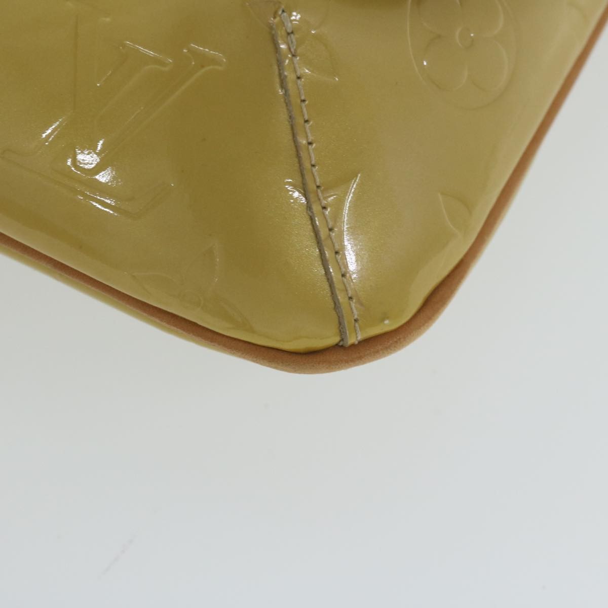 Louis Vuitton Thompson Street Handbag Monogram Vernis Beige Patent_Leather Shoulder Bag Bag (Pre-Owned)