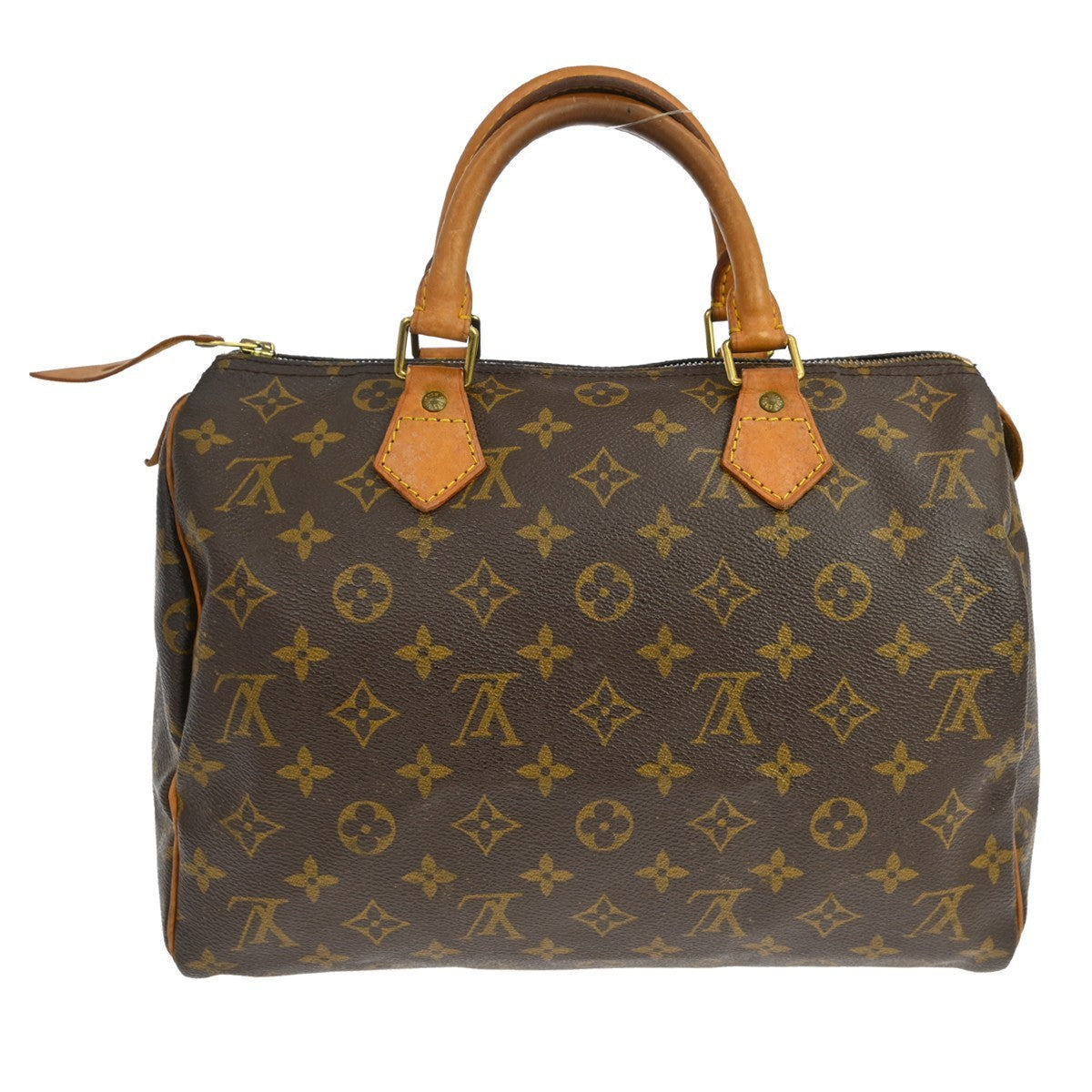 Louis Vuitton Speedy Handbag Monogram Canvas Brown Canvas Handbag (Pre-Owned)