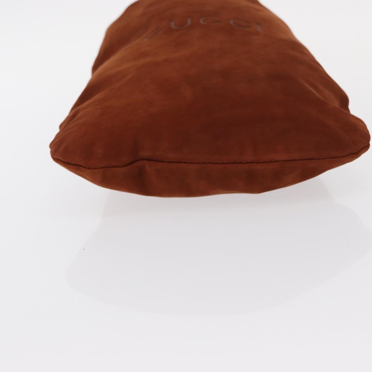 Gucci Pochette Suede Brown Suede Clutche & Pouche Bag (Pre-Owned)