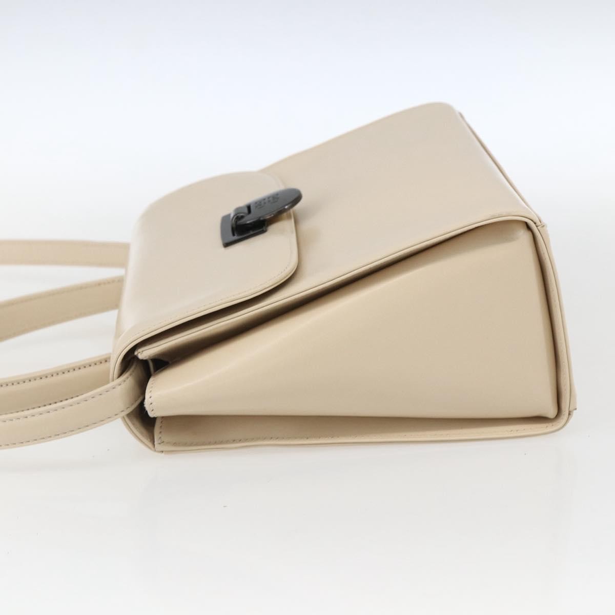 Givenchy Vintage 4G Handbag Leather Beige Leather Handbag (Pre-Owned)