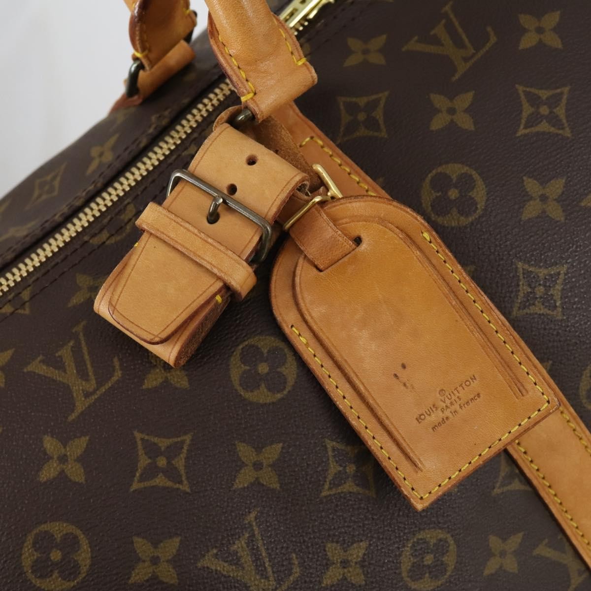 Louis Vuitton Keepall Bag Monogram Canvas Brown Canvas Travel Bag Bag (Pre-Owned)