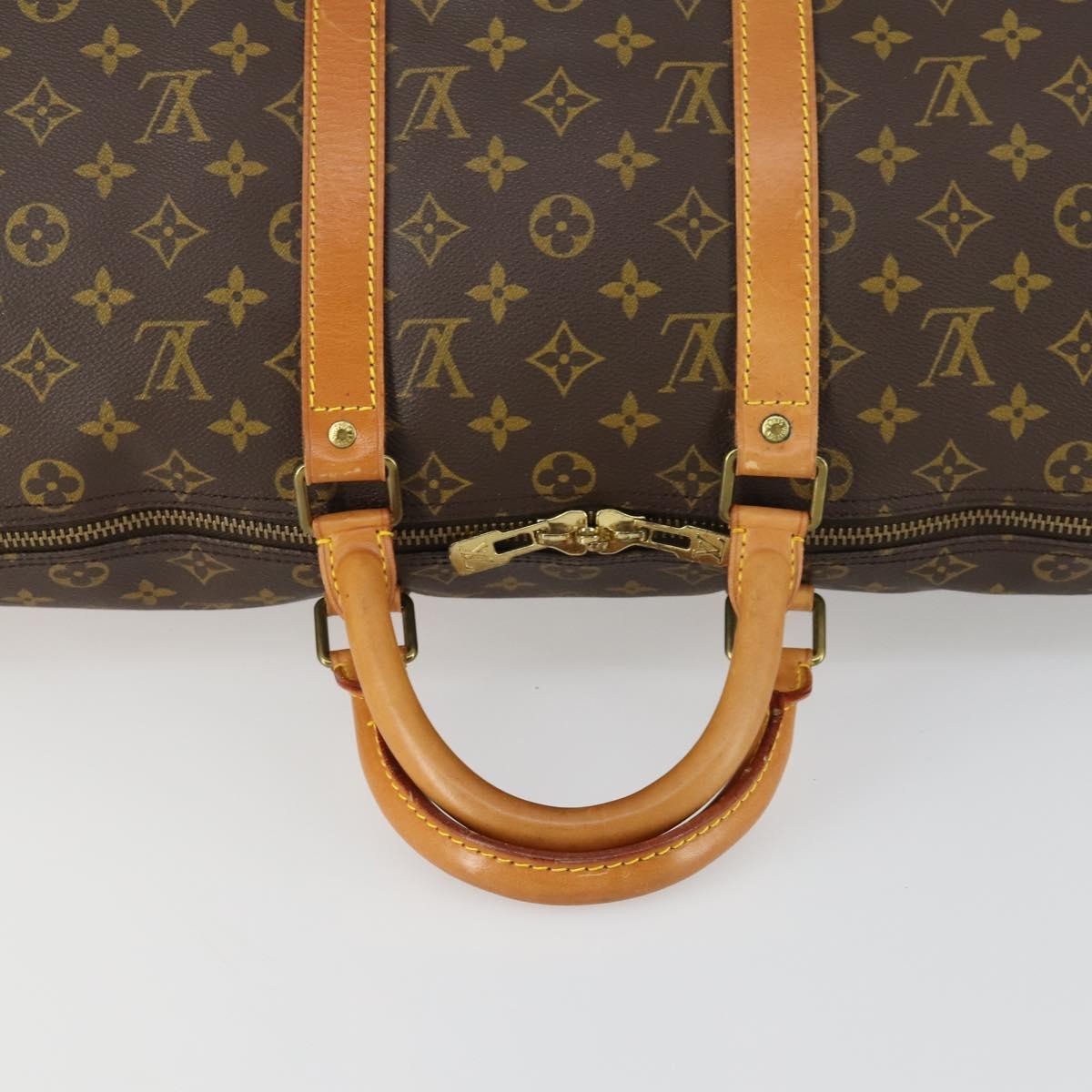 Louis Vuitton Keepall Bag Monogram Canvas Brown Canvas Travel Bag Bag (Pre-Owned)