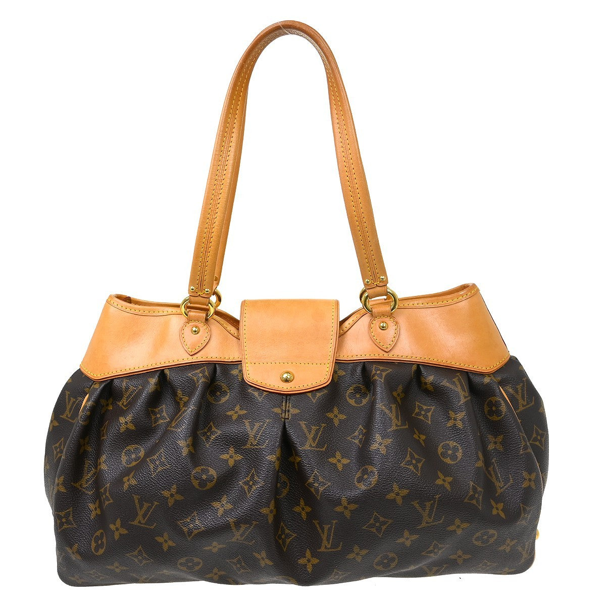 Louis Vuitton Boetie Handbag Monogram Canvas Brown Canvas Shoulder Bag Bag (Pre-Owned)