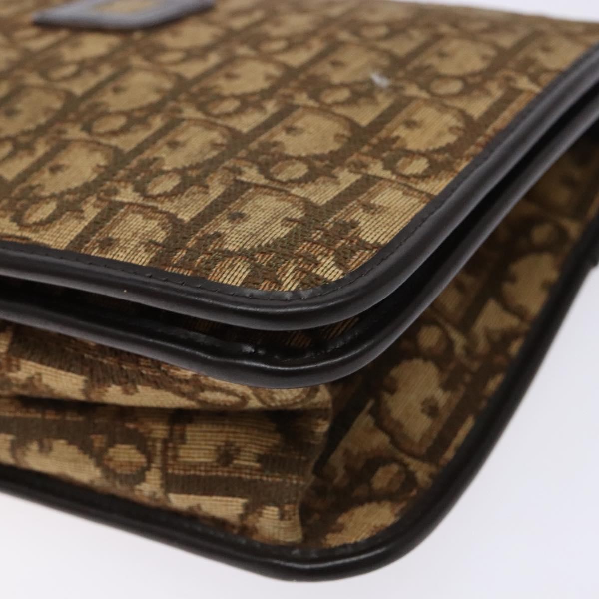 Christian Dior Vintage Trotter Pouch Diorissimo Canvas Brown Canvas Clutche & Pouche Bag (Pre-Owned)