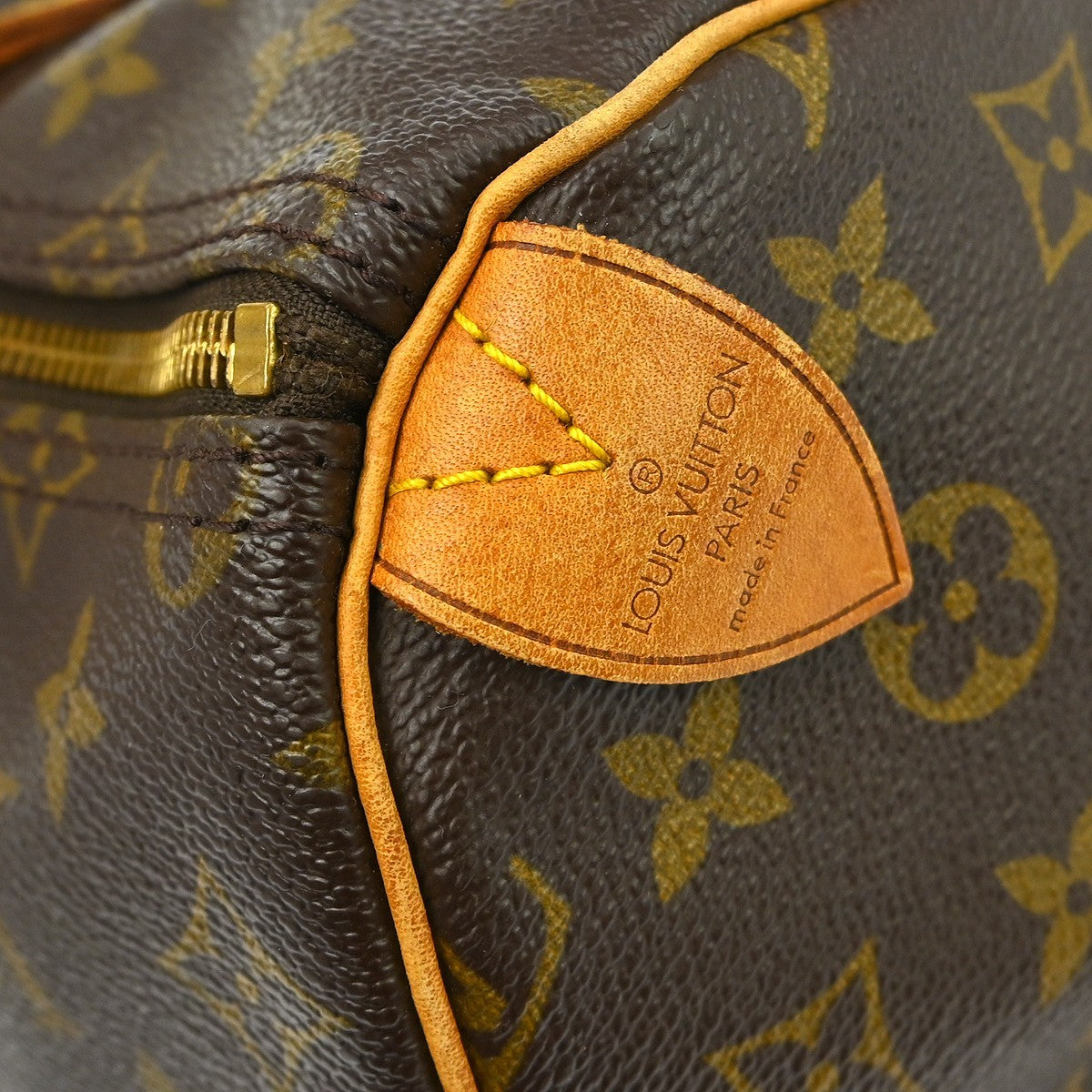 Louis Vuitton Speedy Handbag Monogram Canvas Brown Canvas Handbag (Pre-Owned)