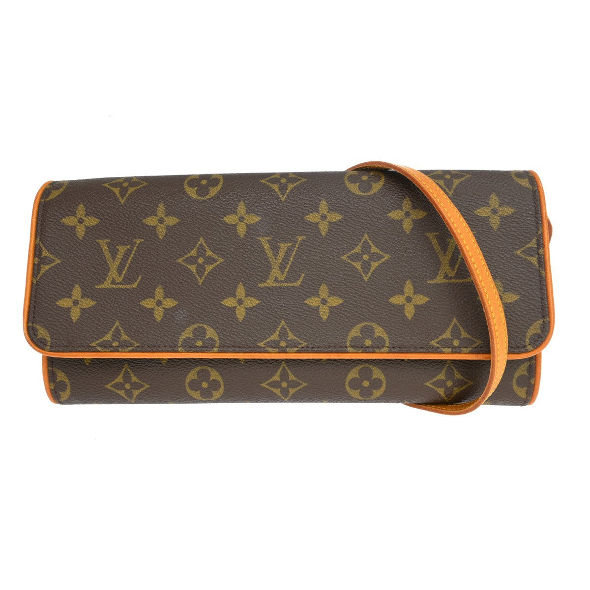 Louis Vuitton Twin Handbag Monogram Canvas Brown Canvas Clutche & Pouche Bag (Pre-Owned)