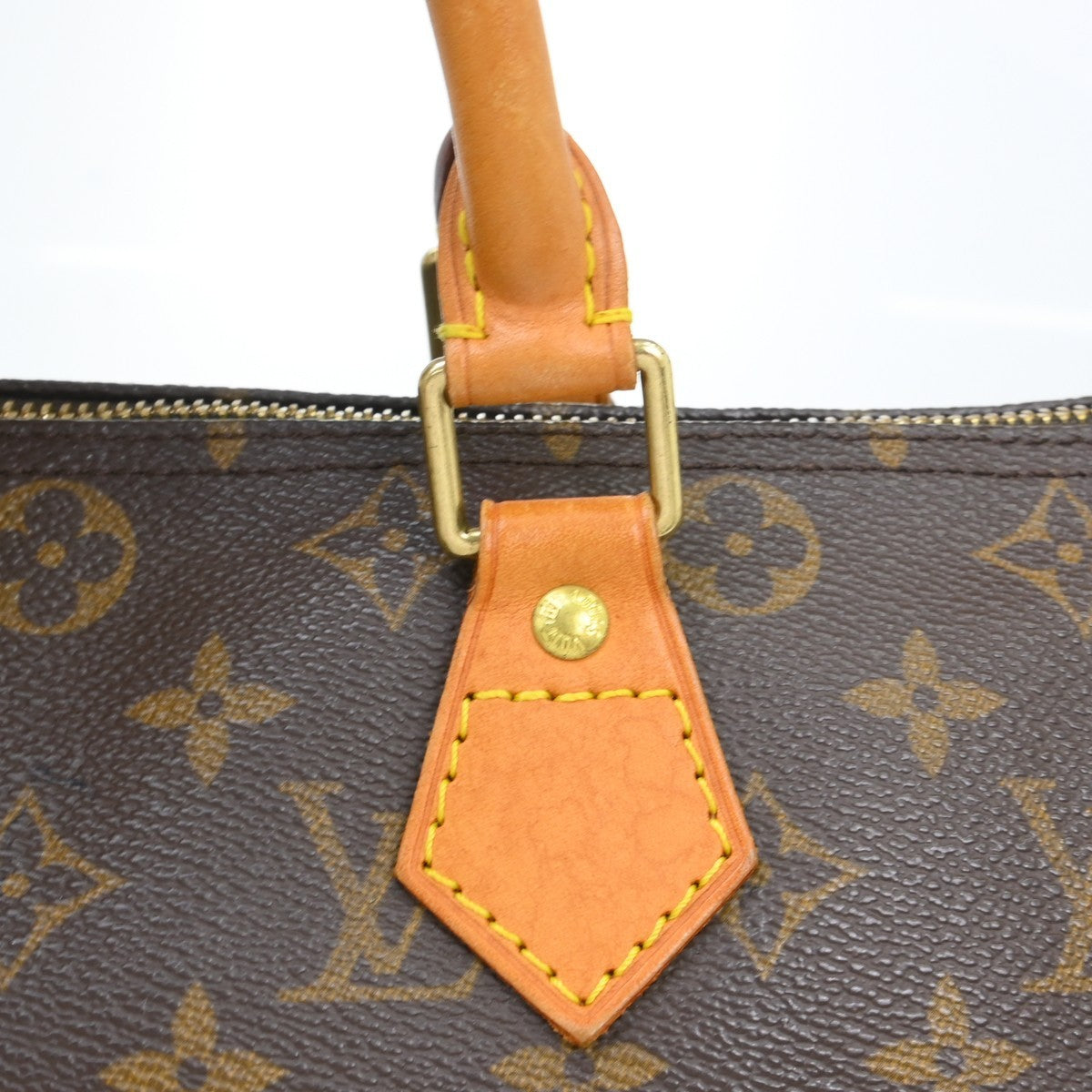 Louis Vuitton Speedy Handbag Monogram Canvas Brown Canvas Handbag (Pre-Owned)