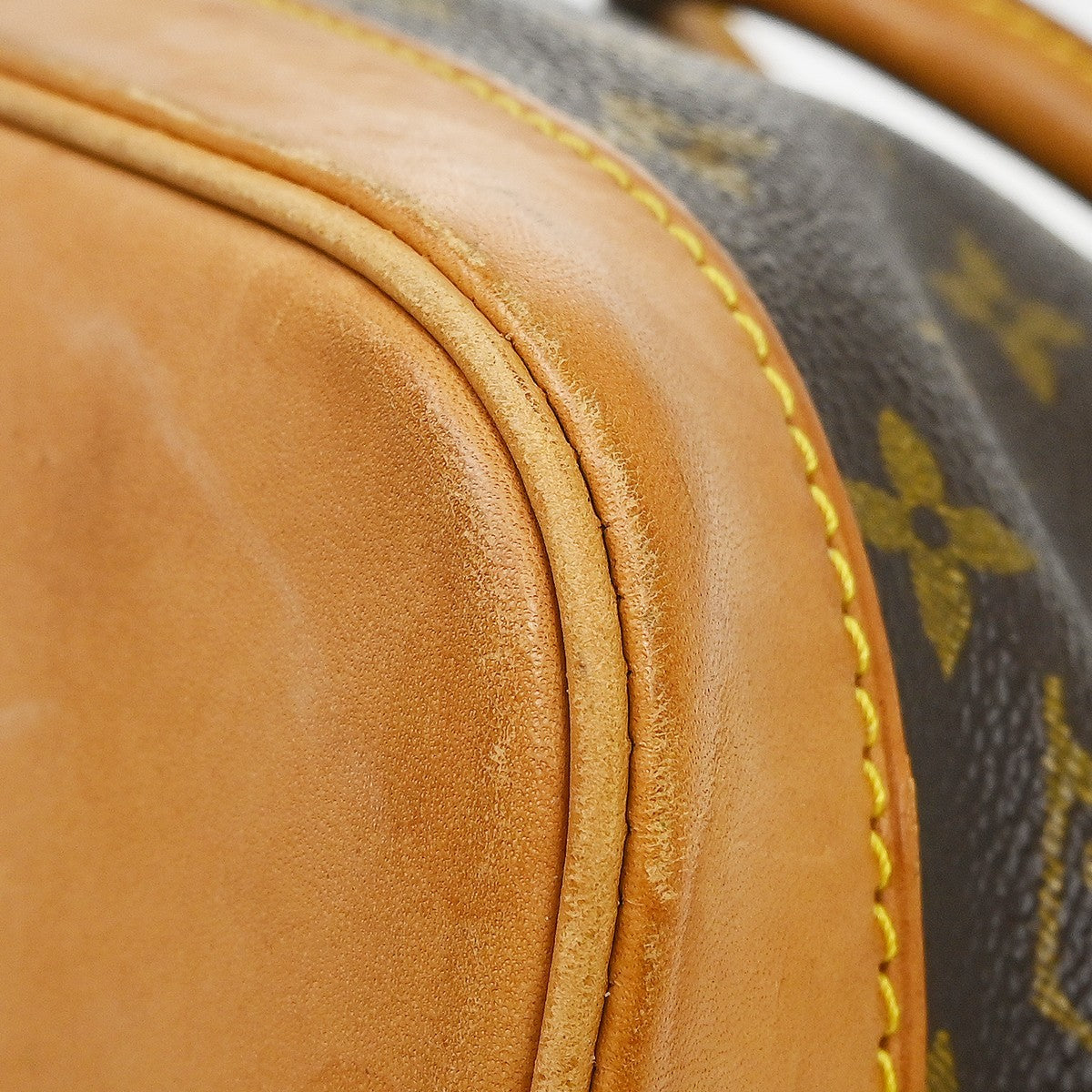 Louis Vuitton Alma Handbag Monogram Canvas Brown Canvas Handbag (Pre-Owned)