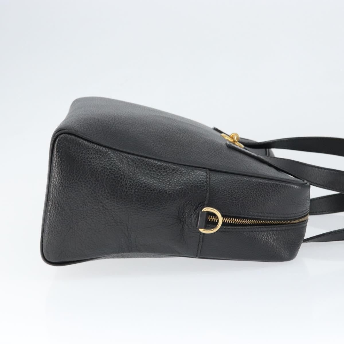 Celine Handbag Leather Black Leather Handbag (Pre-Owned)
