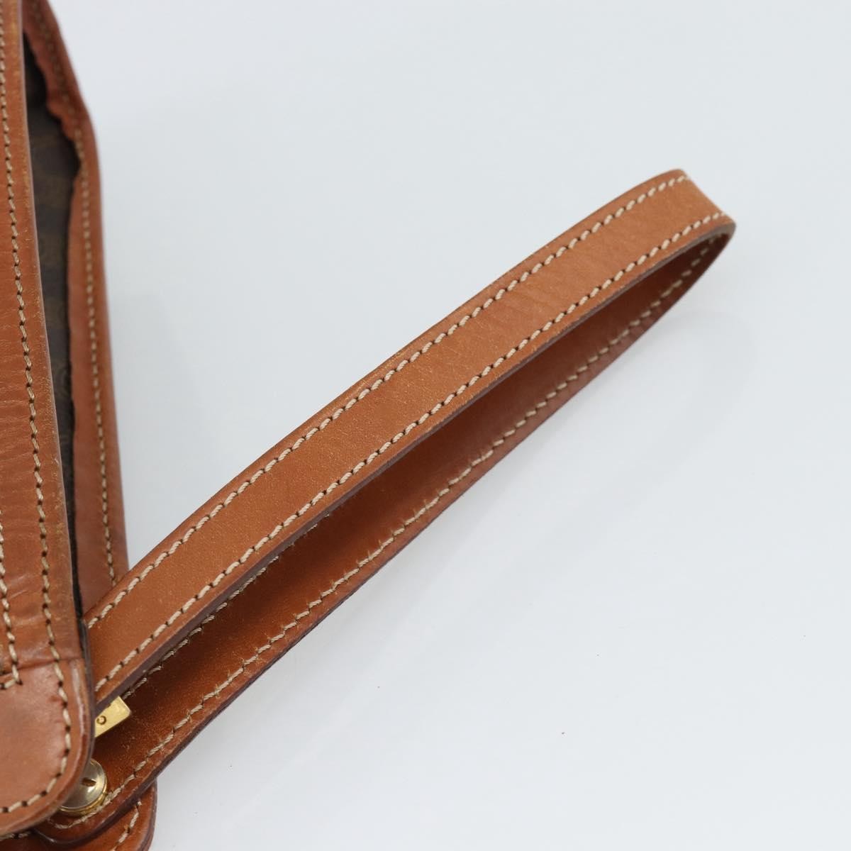 Celine Macadam Pochette Canvas Brown Canvas Clutche & Pouche Bag (Pre-Owned)