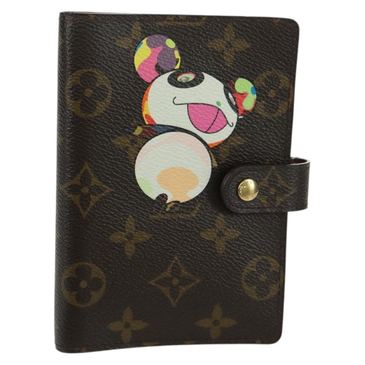 Louis Vuitton Agenda Cover Monogram Panda Brown Canvas Wallets Accessory (Pre-Owned)