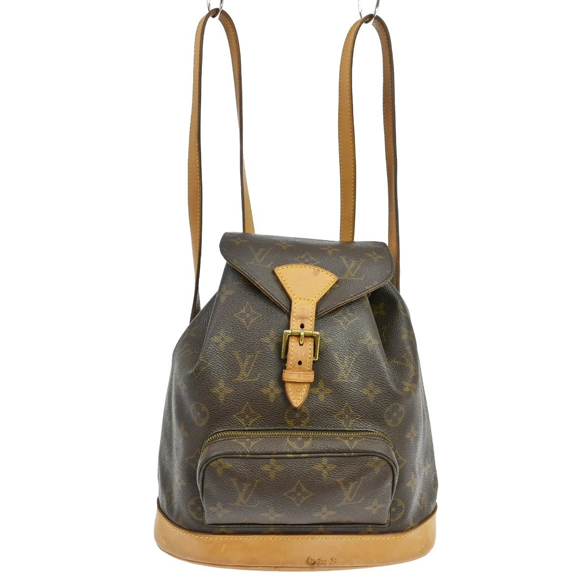Louis Vuitton Vintage Montsouris Backpack Monogram Canvas Brown Canvas Backpack Bag (Pre-Owned)