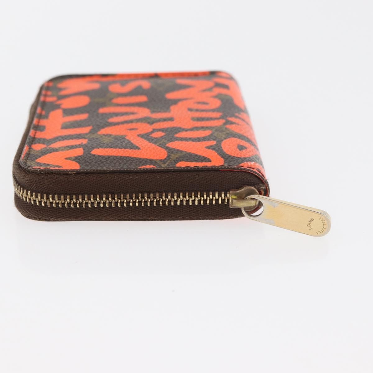 Louis Vuitton Porte-Monnaie Zippy Wallet Monogramme Empreinte Orange Canvas Wallets Accessory (Pre-Owned)