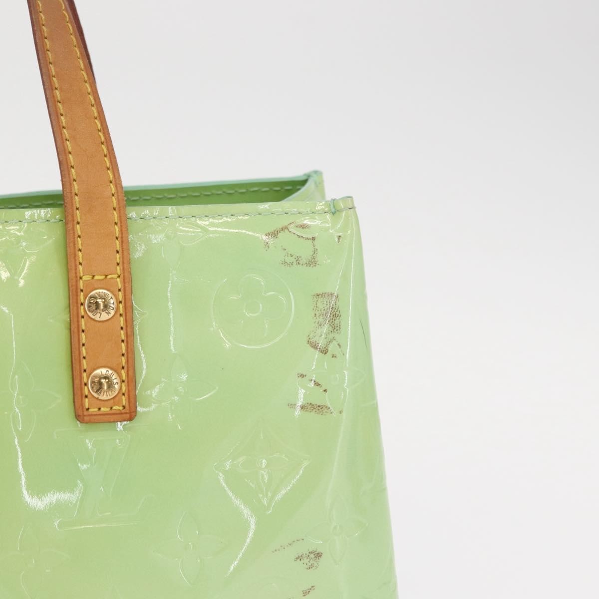 Louis Vuitton Reade Handbag Monogram Vernis Green Patent_Leather Tote Bag Bag (Pre-Owned)