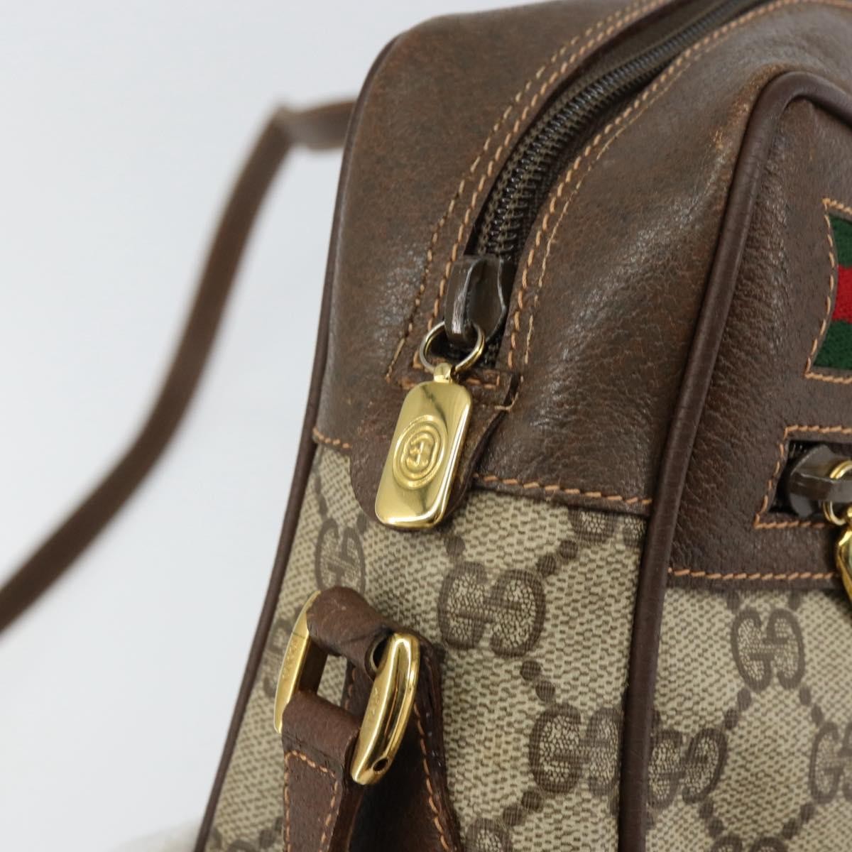 Gucci Vintage Ophidia Shoulder Bag Gg Canvas Beige Pvc Shoulder Bag Bag (Pre-Owned)