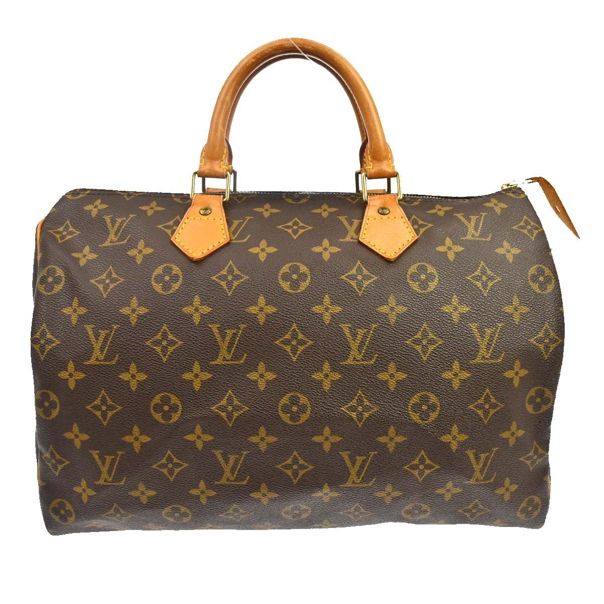 Louis Vuitton Speedy Handbag Monogram Canvas Brown Canvas Handbag (Pre-Owned)