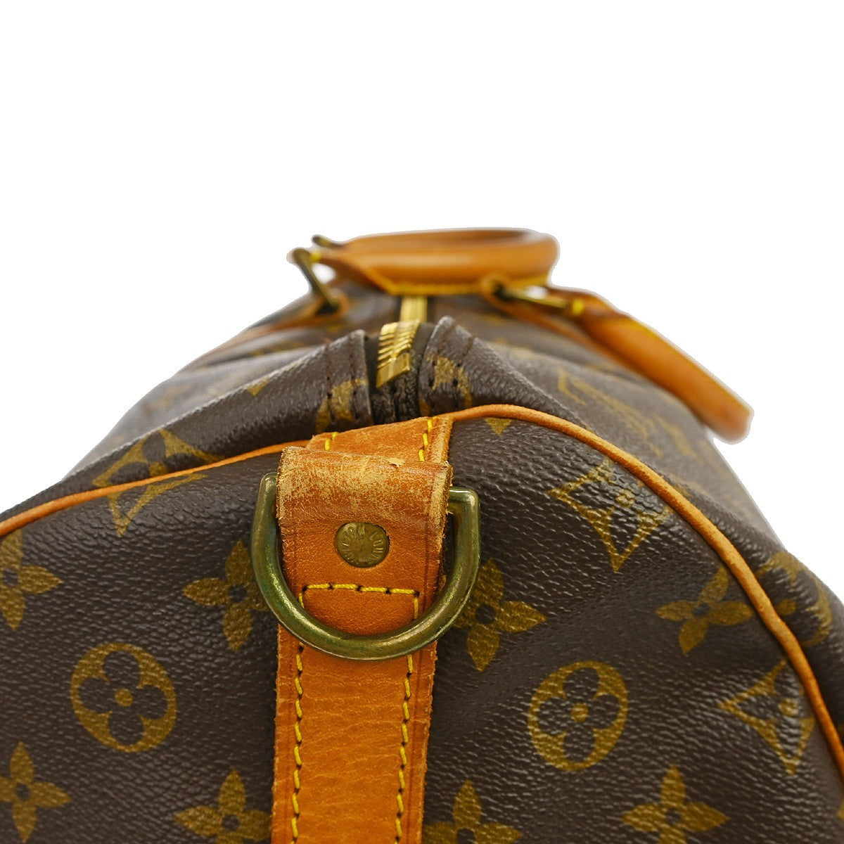 Louis Vuitton Keepall Bandouliere Bag Monogram Canvas Brown Canvas Travel Bag Bag (Pre-Owned)