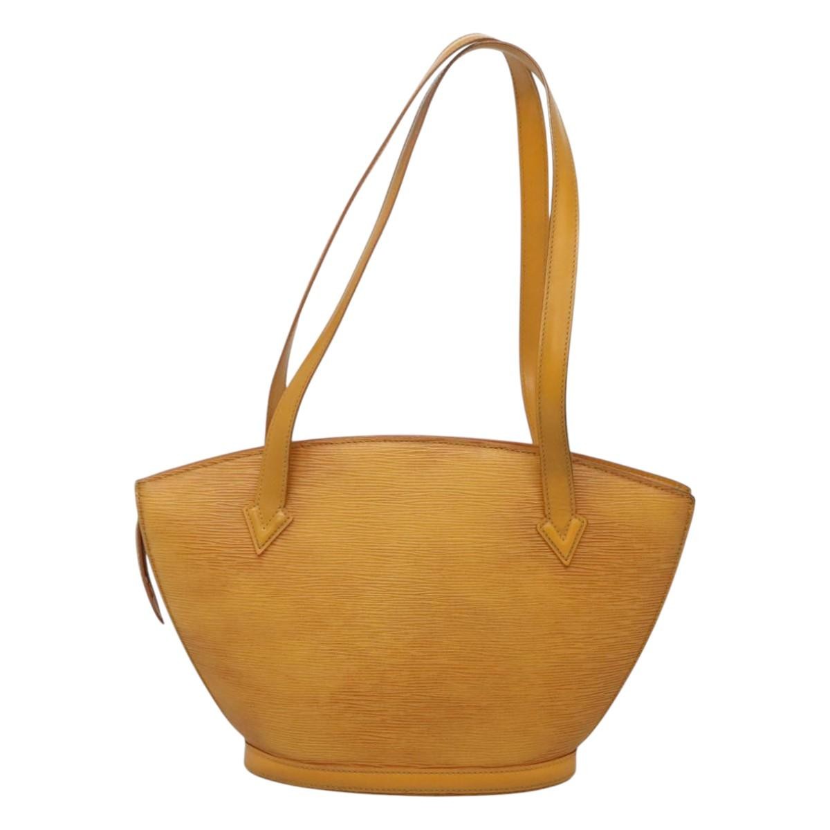Louis Vuitton Saint Jacques Handbag Epi Leather Yellow Leather Shoulder Bag Bag (Pre-Owned)