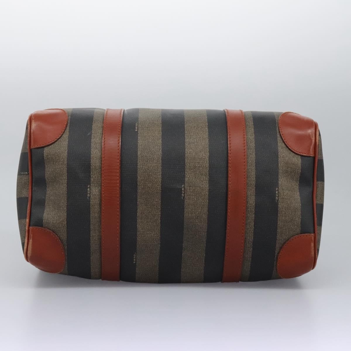 Fendi Vintage Pequin Convertible Boston Bag Coated Canvas Multicolour Canvas Travel Bag Bag (Pre-Owned)