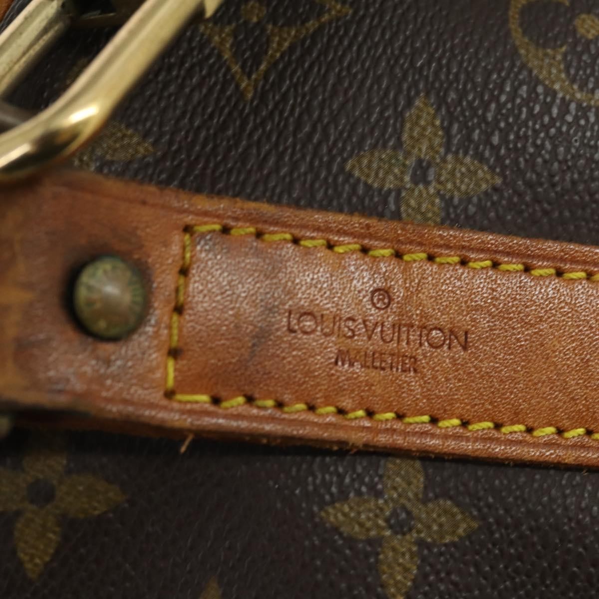 Louis Vuitton Keepall Bandouliere Bag Monogram Canvas Brown Canvas Travel Bag Bag (Pre-Owned)