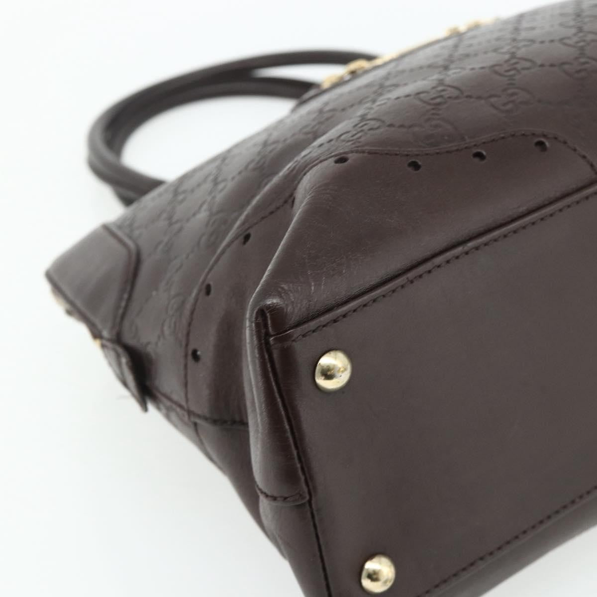 Gucci Guccissima Shoulder Bag Brown Canvas Handbag (Pre-Owned)