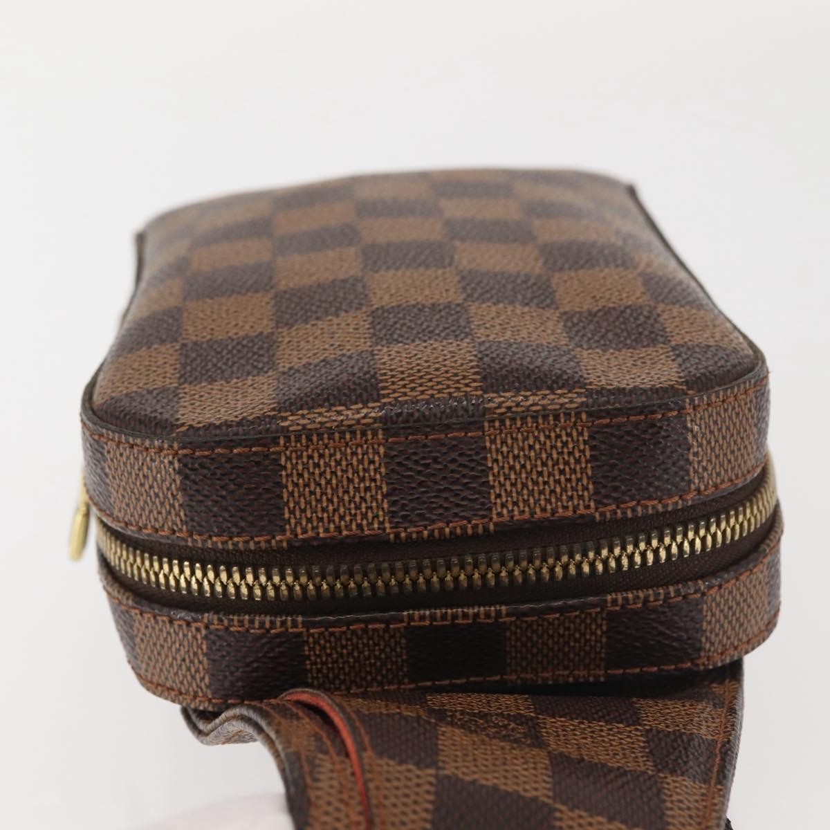 Louis Vuitton Geronimos Waist Bag Damier Brown Canvas Shoulder Bag Bag (Pre-Owned)