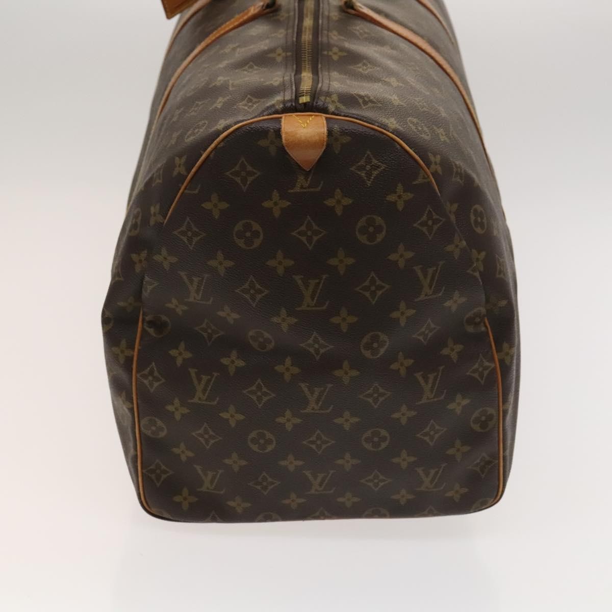 Louis Vuitton Keepall Bag Monogram Canvas Brown Canvas Travel Bag Bag (Pre-Owned)