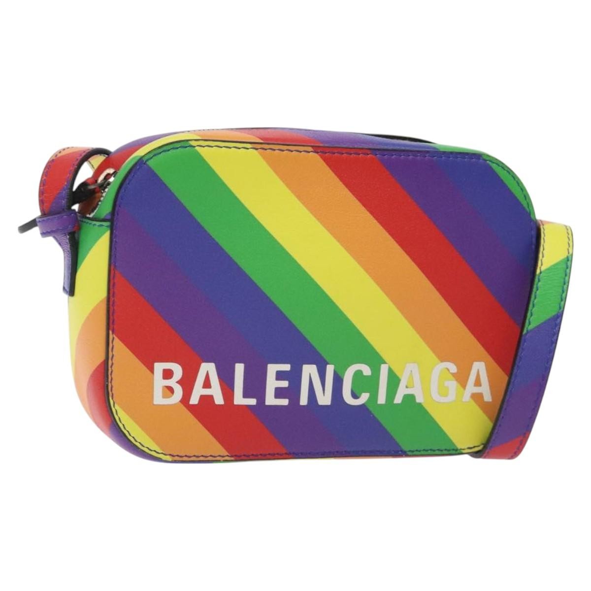 Balenciaga Everyday Camera Bag Printed Leather Multicolour Leather Shoulder Bag Bag (Pre-Owned)