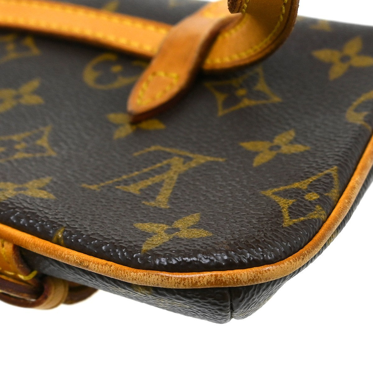 Louis Vuitton Ceinture Pochette Solo Belt Bag Monogram Canvas Brown Canvas Clutche & Pouche Bag (Pre-Owned)