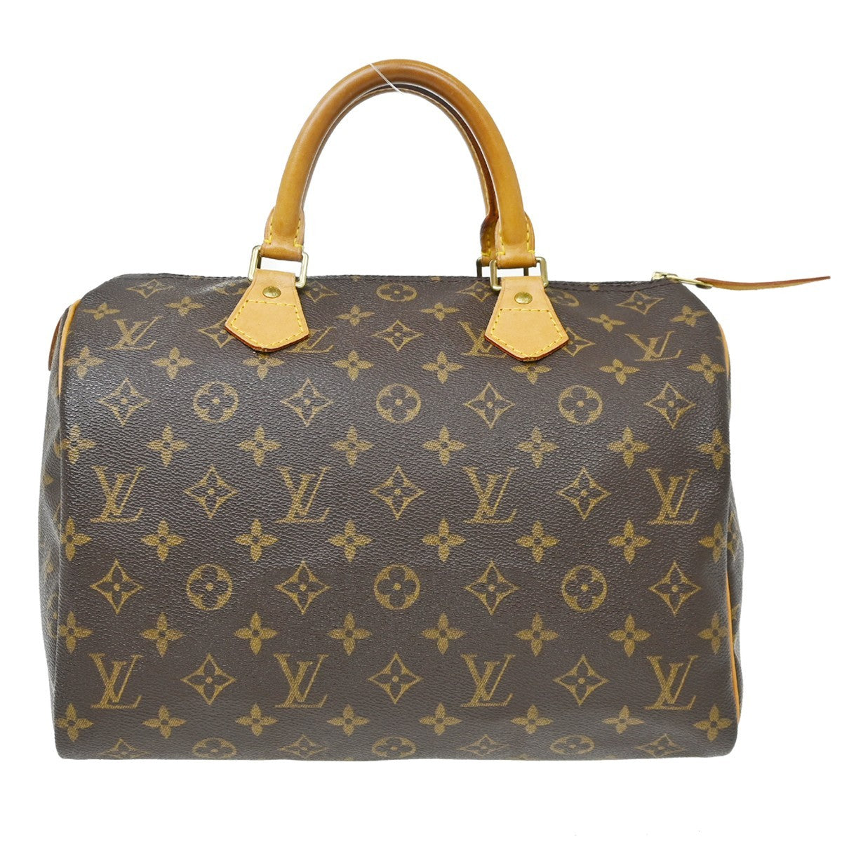 Louis Vuitton Speedy Handbag Monogram Canvas Brown Canvas Handbag (Pre-Owned)