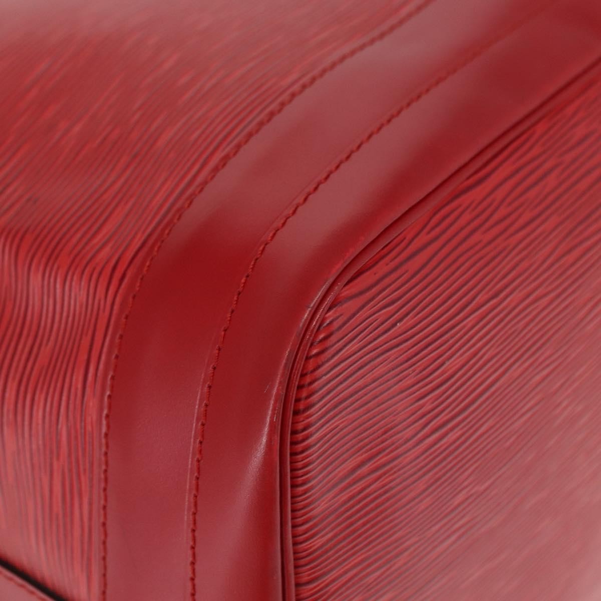 Louis Vuitton Petit Noe Nm Handbag Epi Leather Red Leather Shoulder Bag Bag (Pre-Owned)