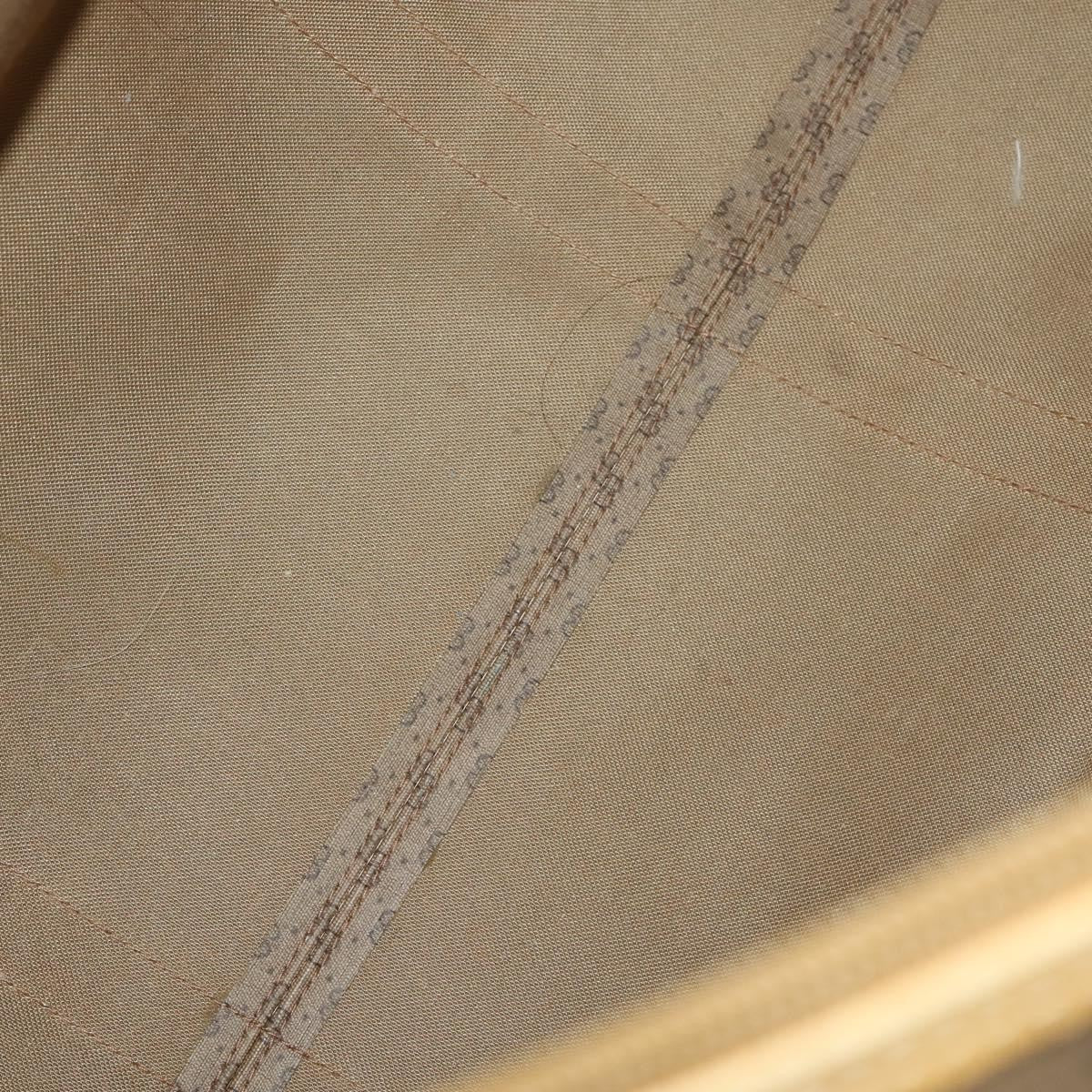 Gucci Vintage Travel Bag Gg Canvas Beige Pvc Travel Bag Bag (Pre-Owned)