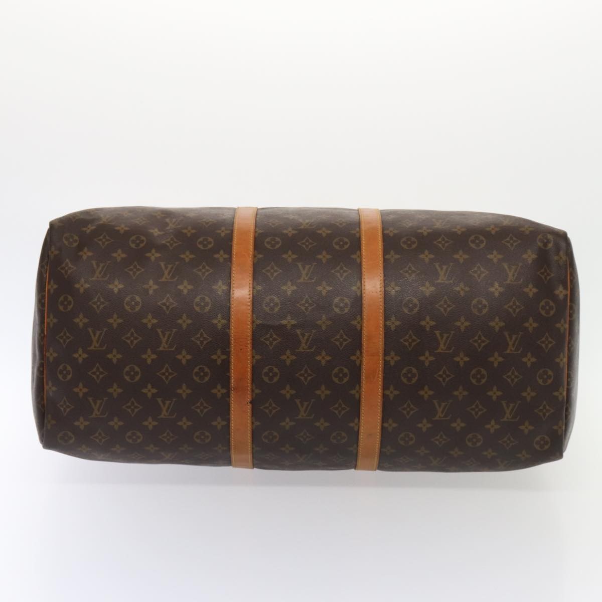 Louis Vuitton Keepall Bag Monogram Canvas Brown Canvas Travel Bag Bag (Pre-Owned)