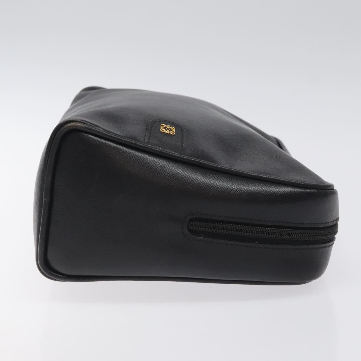 Loewe Anagram Clutch Bag Leather Black Leather Clutche & Pouche Bag (Pre-Owned)