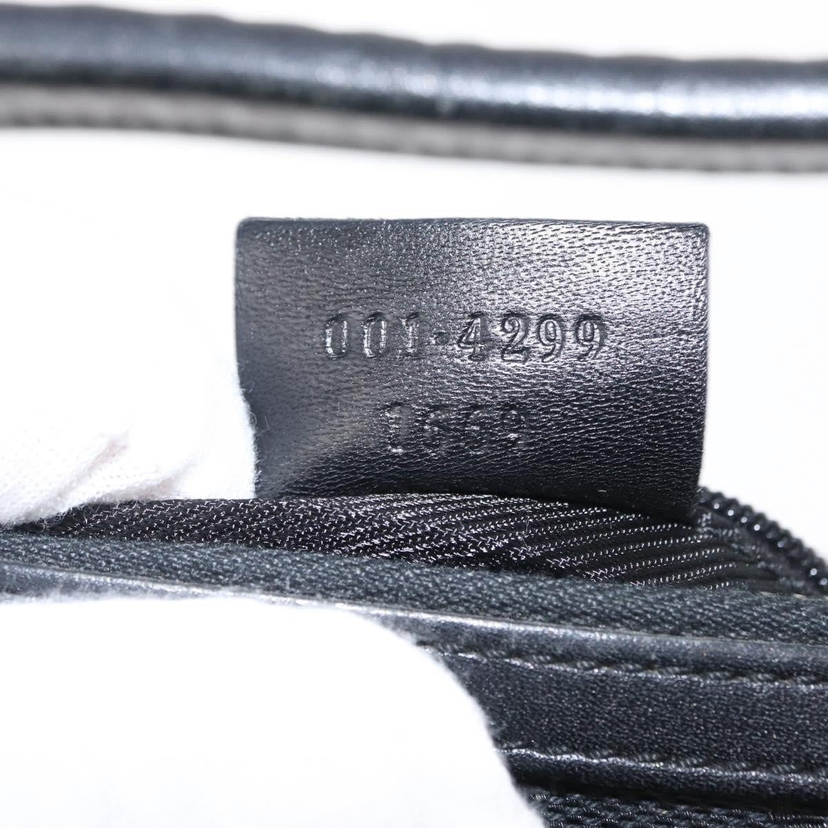 Gucci Vintage Shoulder Bag Gg Canvas And Leather Black Canvas Shoulder Bag Bag (Pre-Owned)