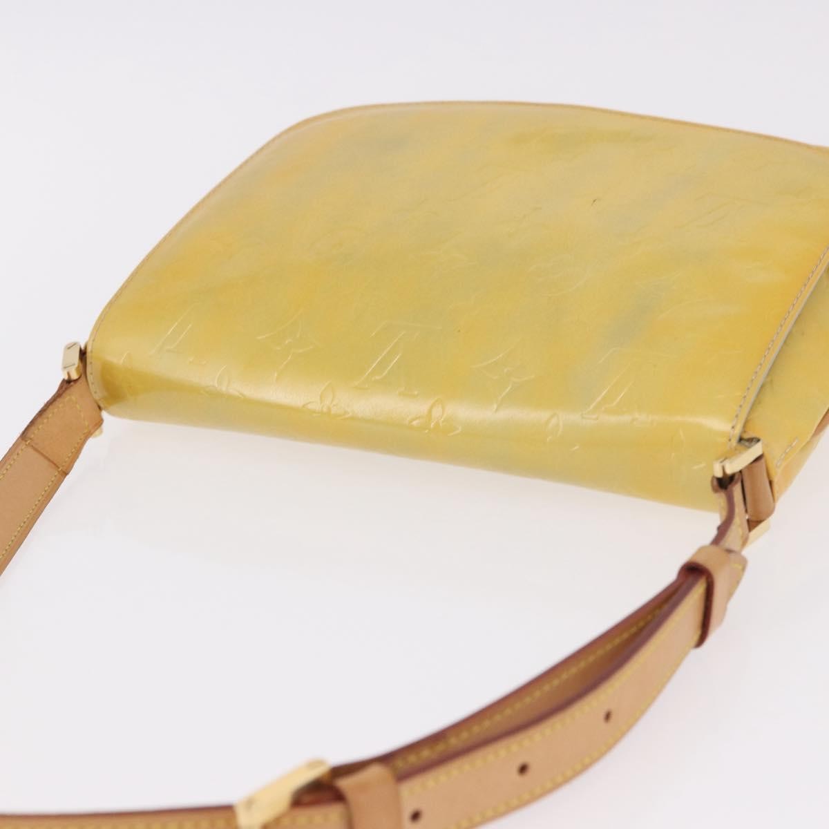 Louis Vuitton Thompson Street Handbag Monogram Vernis Yellow Patent_Leather Shoulder Bag Bag (Pre-Owned)