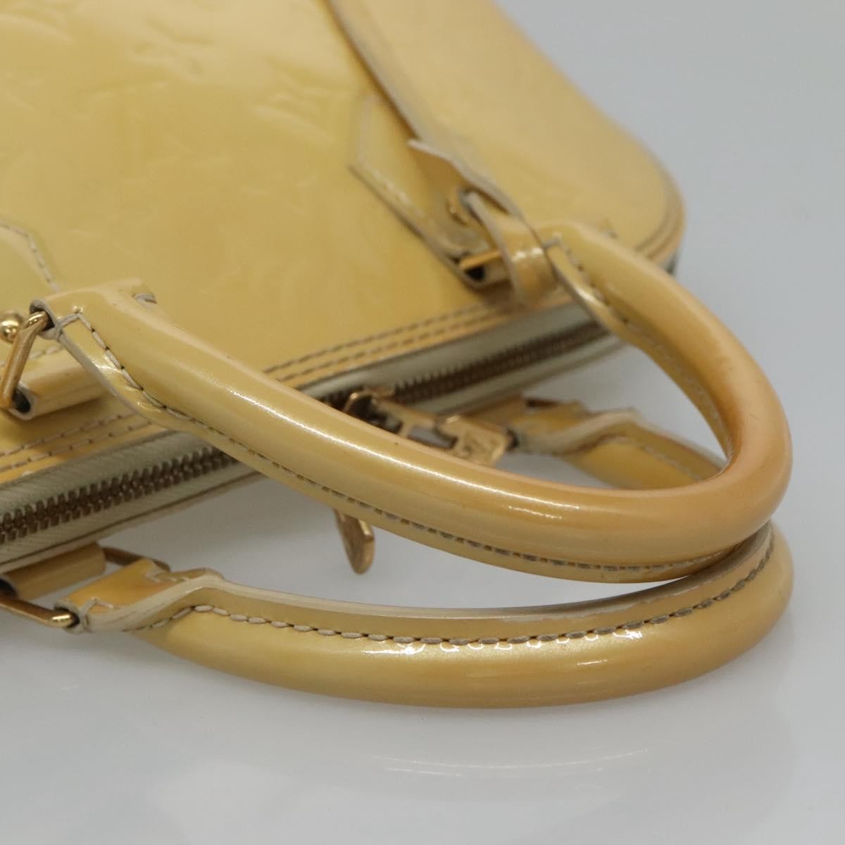 Louis Vuitton Alma Handbag Patent Leather Yellow Patent_Leather Handbag (Pre-Owned)