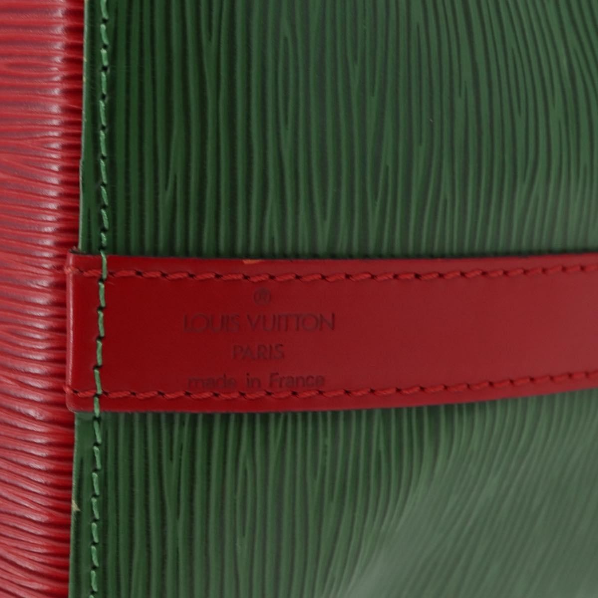Louis Vuitton Bicolor Petit Noe Handbag Epi Leather Green Leather Shoulder Bag Bag (Pre-Owned)