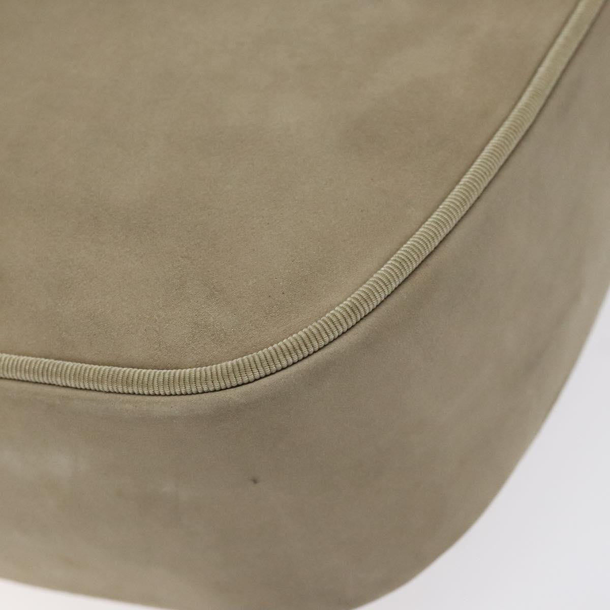 Salvatore Ferragamo Vara Bow Camera Shoulder Bag Suede Beige Suede Shoulder Bag Bag (Pre-Owned)