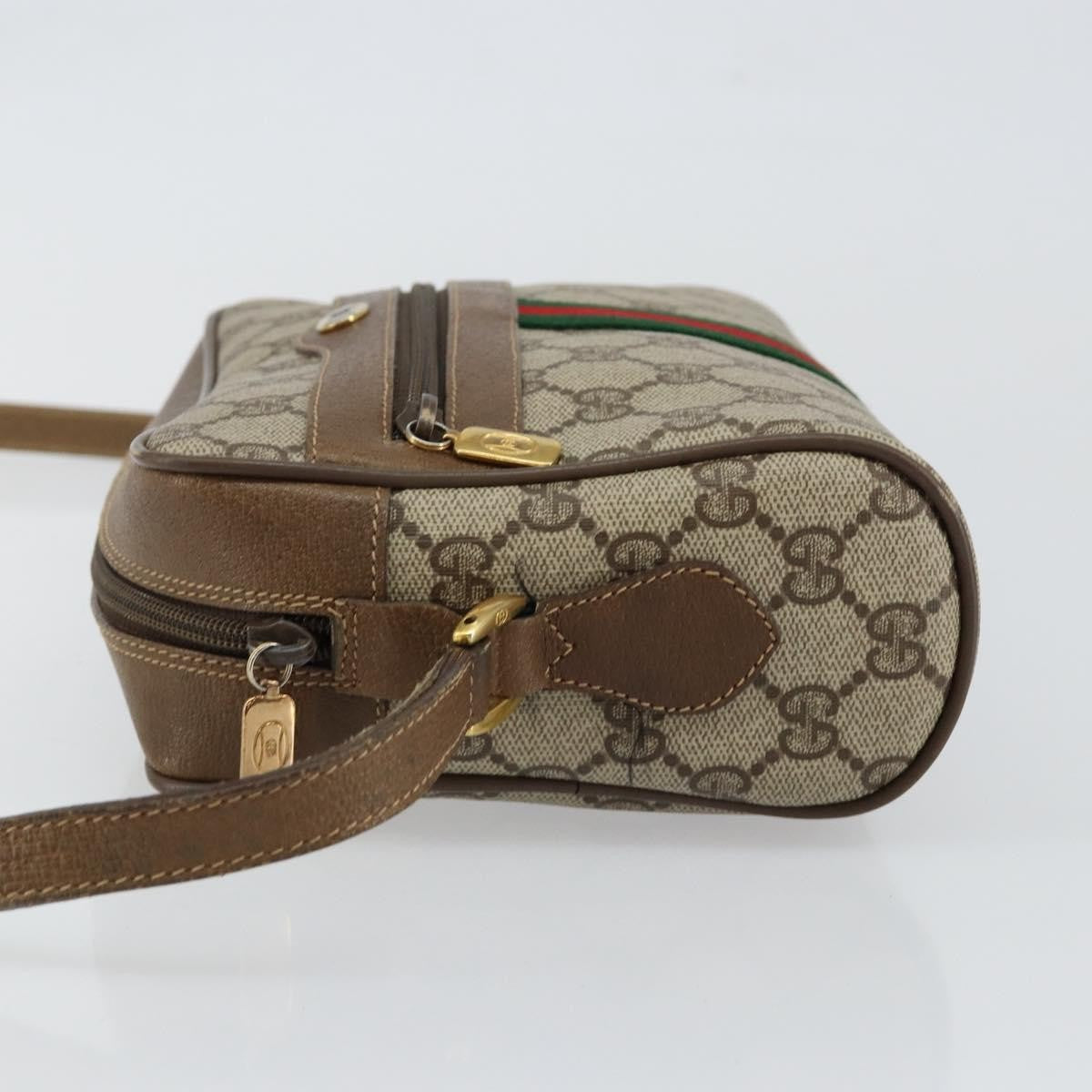 Gucci Ophidia Shoulder Bag Gg Coated Canvas Beige Canvas Shoulder Bag Bag (Pre-Owned)